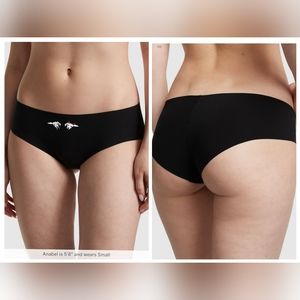 Victoria's secret pink no show hipster panty halloween XL SKELETON DOG